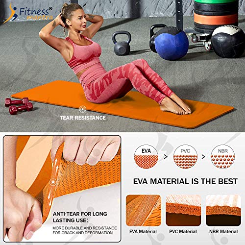 Fitness Mantra Yoga Mat with Carrying Strap for Gym Workout and Yoga Exercise 