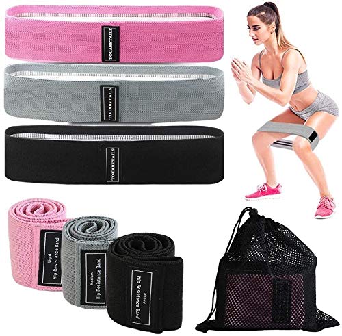 3pcs Fabric Hip Resistance Bands Loop Booty Butt Women Workout Exercise Yoga 