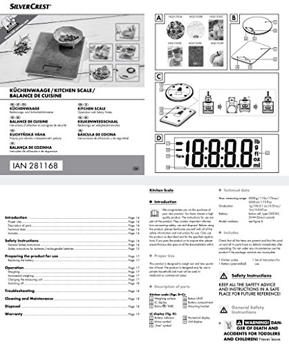 Balance Digital Precision Kitchen Scale Weight Electronic 0.0353oz