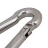 Viva Fitness M8x80mm 304 Stainless Steel Spring Snap Hook Carabiner (Silver) - Pack of 2 - Image 5