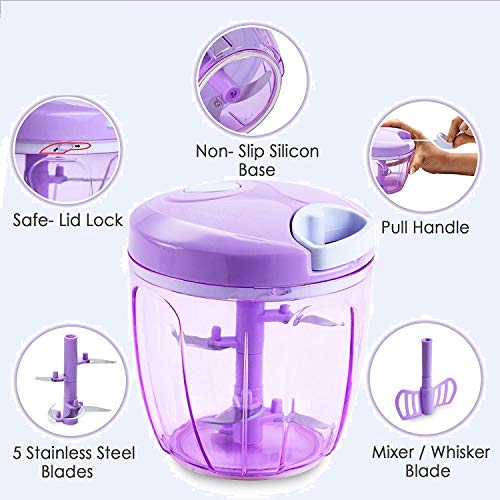 Handy Vegetable Chopper Manual Chopper 2 IN 1 Chopper , 900 ML